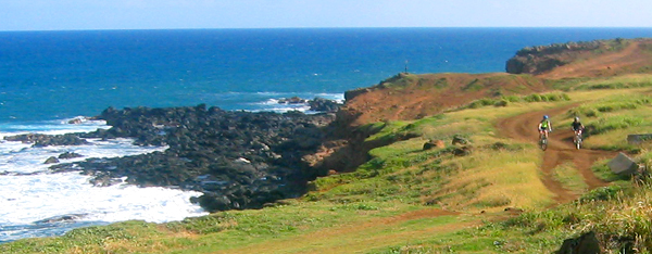 Lonely coastline ride.