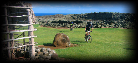 Hawaiian history and remote ocean coast mountain biking.
