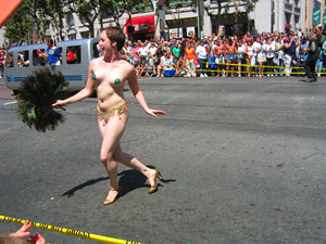 Gay Pride Parade, dancer