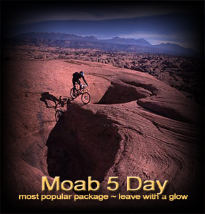 Moab 5 day mountain bike vacation