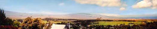 view of Mauna Loa and Kohala