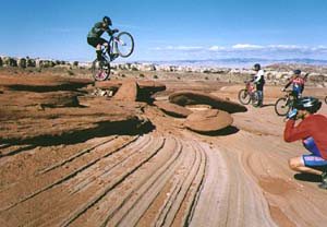 Moab, Utah slickrock formations.